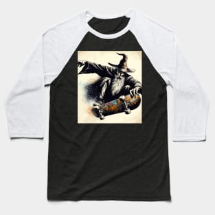 Cool Skate wizard street art Baseball T-Shirt